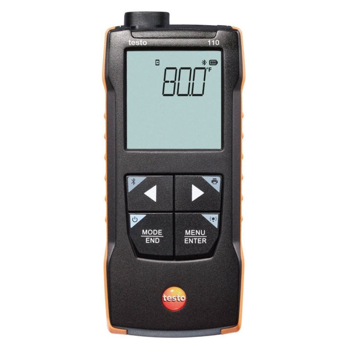 Testo 110 NTC and Pt100 Temperature Measuring Instrument with App Connection