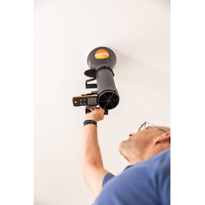 Testo 417 Kit 2 Vane Anemometer with Measuring Funnels and Flow Straightener