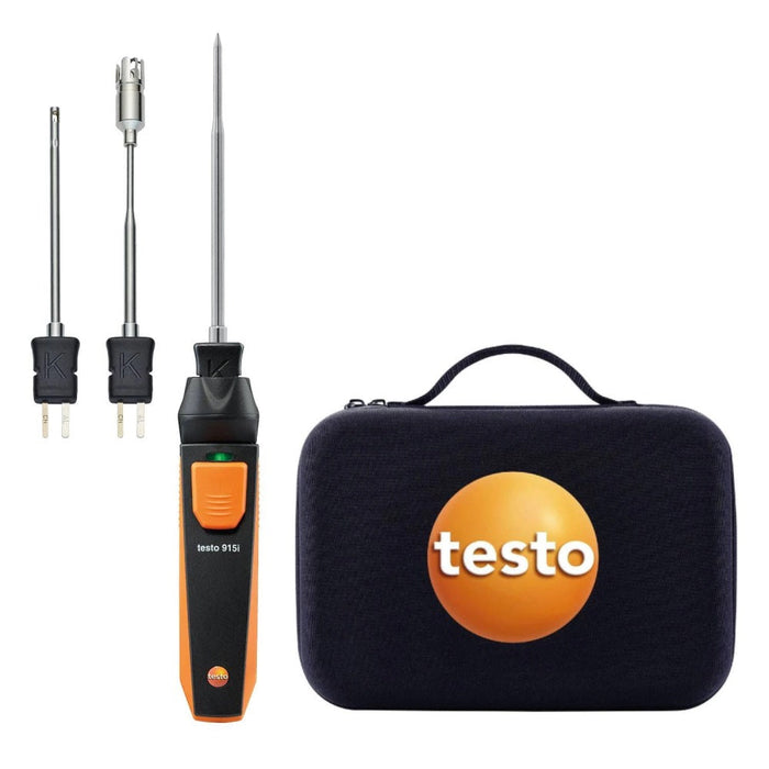 Testo 915i Temperature Kit Thermometer With Temperature Probes And Smartphone Operation