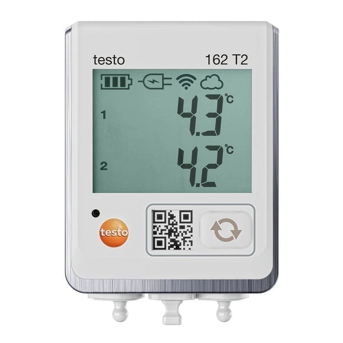 Testo 162 T2 Online Data Logger with 2 Connections for NTC Temp Probes