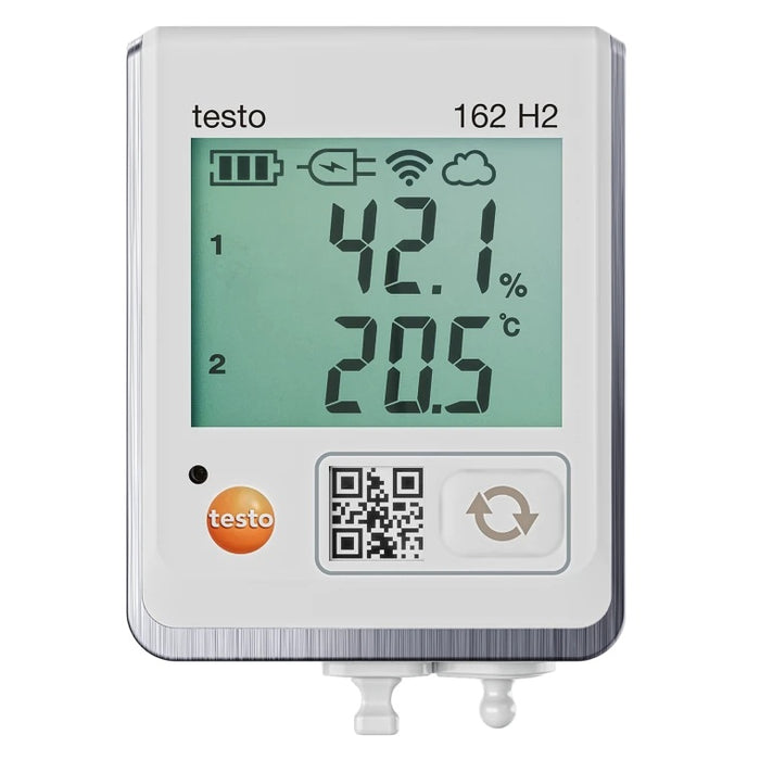 Testo 162 H2 Online Data Logger with Connections for Temp & Humidity Probes