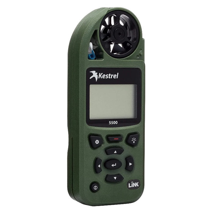 Kestrel 5500 Weather Meter With LiNK + Vane Mount (Olive)