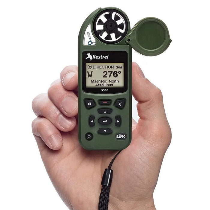 Kestrel 5500 Weather Meter With LiNK + Vane Mount (Olive)