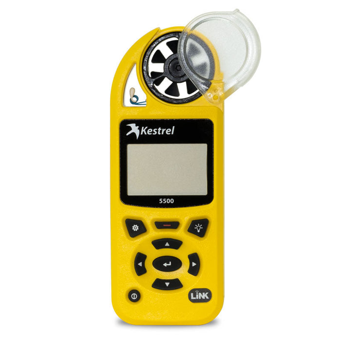 Kestrel 5500 Weather Meter with LiNK + Vane Mount (Yellow)