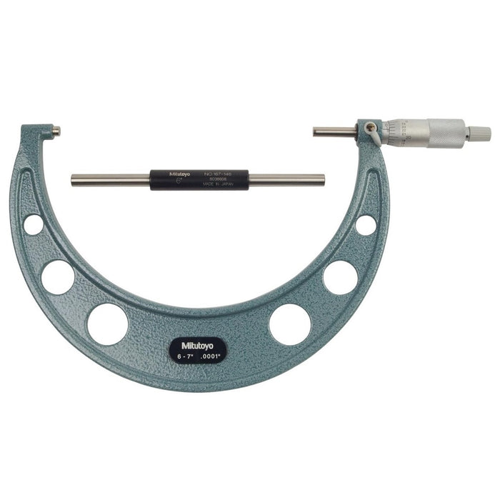 Mitutoyo 103-221 Outside Micrometer, Range 6 To 7"