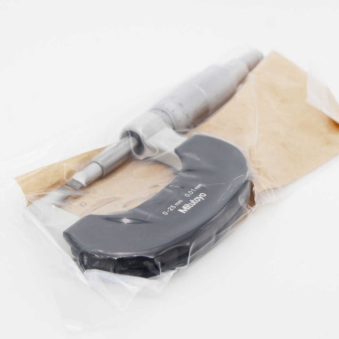 Mitutoyo 122-101-10 Blade Micrometer, Range 0-25mm