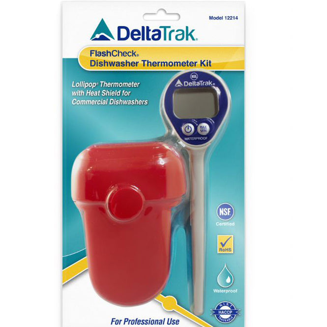 DeltaTrak 12214 Waterproof Dishwasher Thermometer Kit