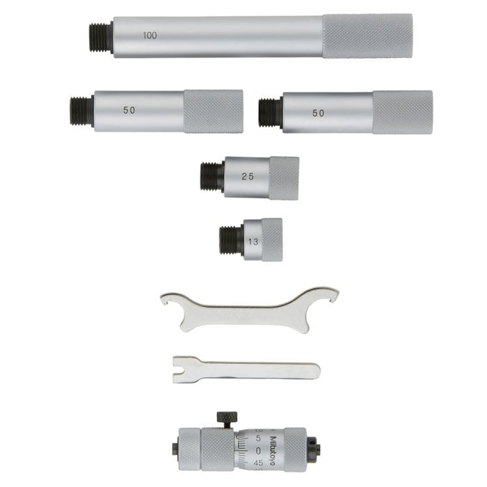 Mitutoyo 137-207 Extension Rod Type Tubular Inside Micrometer, Range 50-300mm