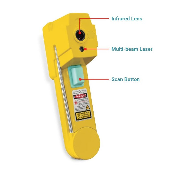DeltaTrak 15039-01 ThermoTrace® BLE Infrared Thermocouple Probe Combo Thermometer