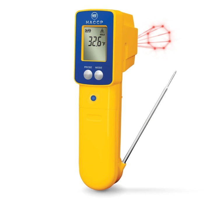 DeltaTrak 15039-01 ThermoTrace® BLE Infrared Thermocouple Probe Combo Thermometer