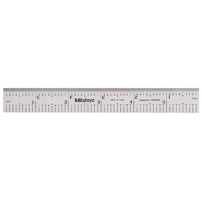 Mitutoyo 182-107 Wide Rigid Rule, Size 6" X 150mm