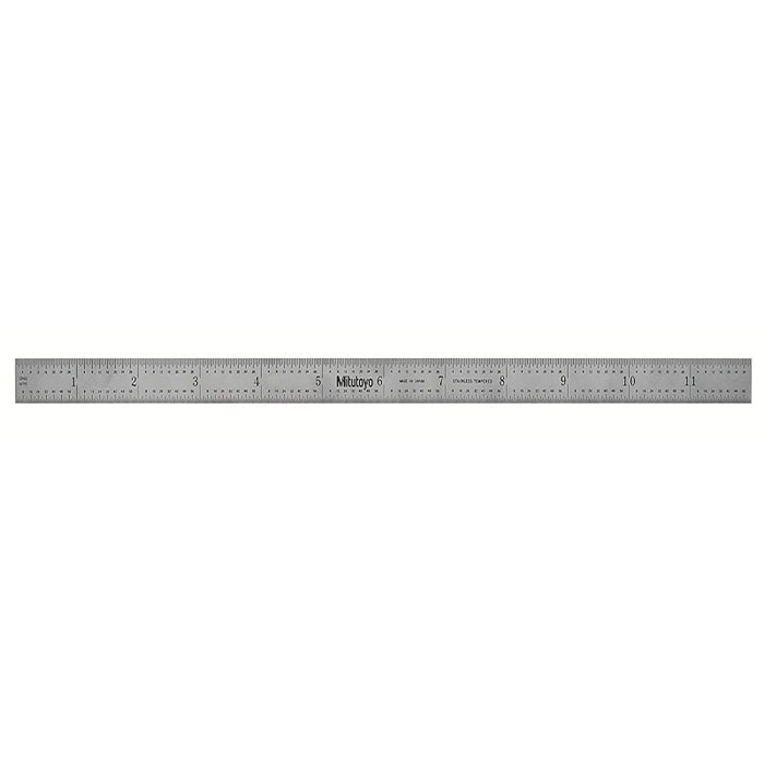 Mitutoyo 182-125 Wide Rigid Rule, Size 12" x 300mm