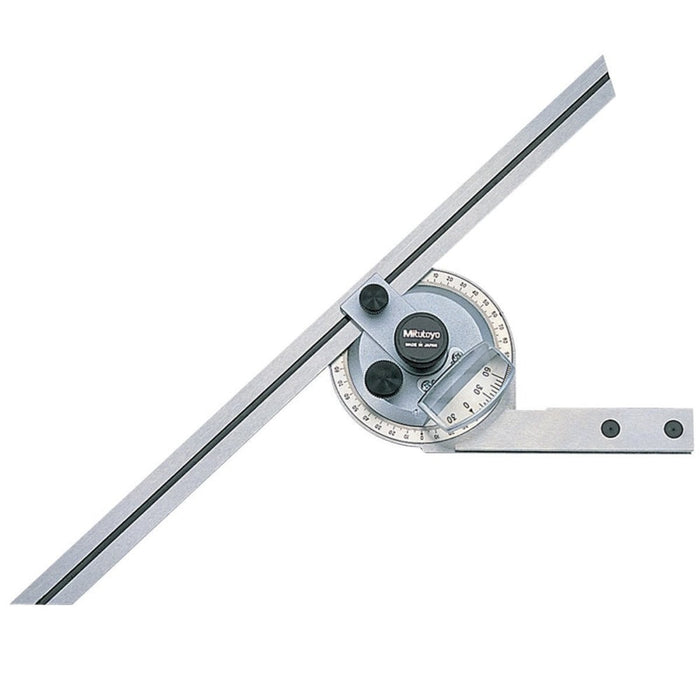 Mitutoyo 187-908-10 Universal Bevel Protractor, Blade Length 300mm