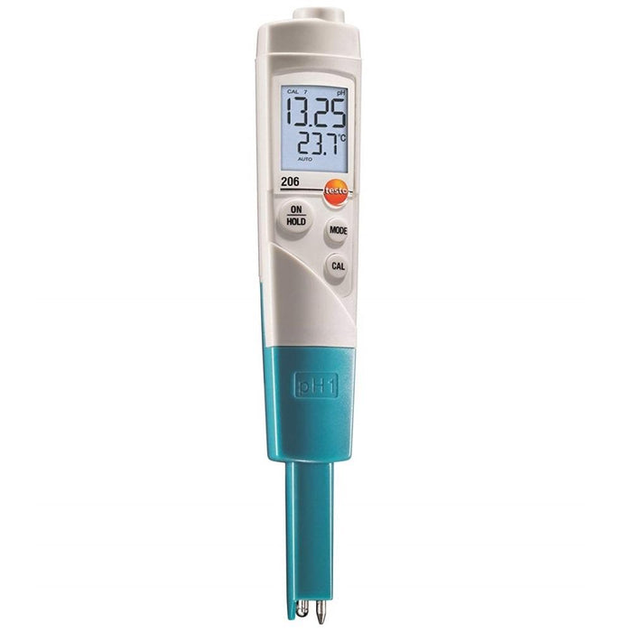 Testo 206-pH1 : pH/Temperature Measuring Instrument for Liquids - Kit