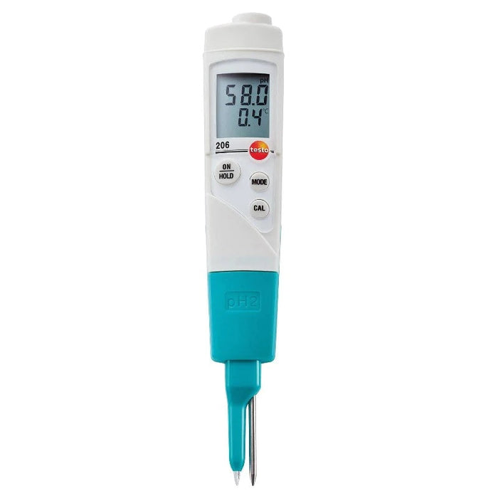 Testo 206-pH2 : pH/Temperature Measuring Instrument for  Semi-Solid Media