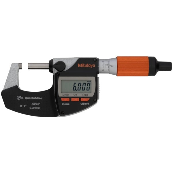 Mitutoyo 293-180-40 QuantuMike Digital Micrometer, Range 0 ~ 1″/25.4mm