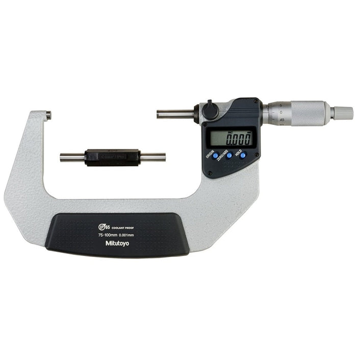 Mitutoyo 293-243-30 : Digimatic Micrometer 75-100mm IP65 Ratchet Stop-No SPC