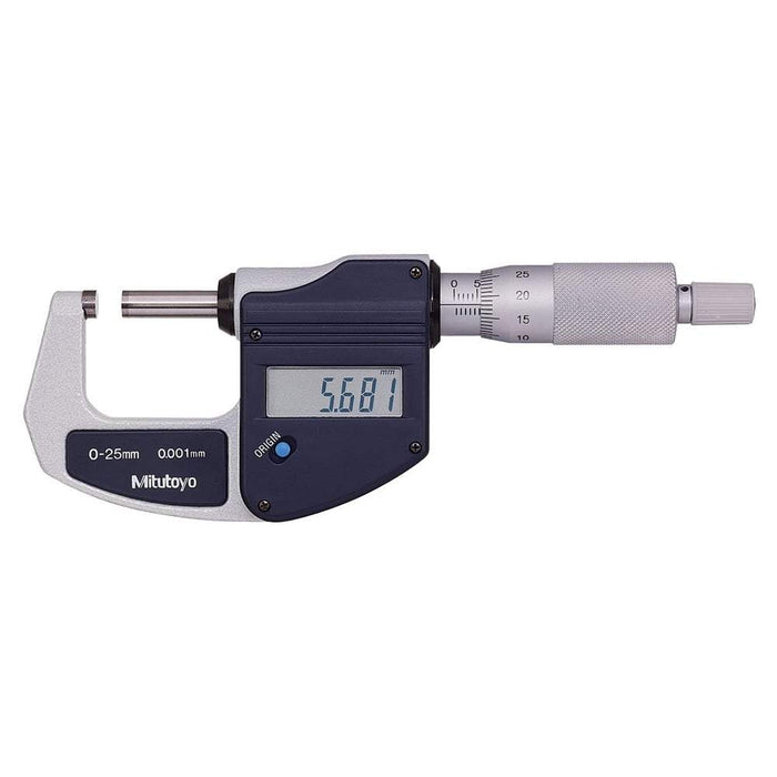 Mitutoyo 293-821-30 Digital Micrometer, Range 0-25mm