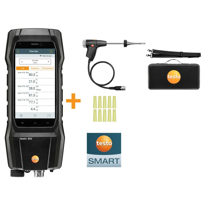 Testo 300 Next Gen - Smoke Edition Combustion Analyzer Kit