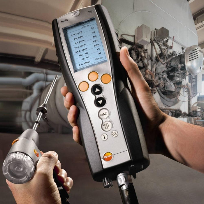 Testo 340 : Flue gas analyzer for use in industry