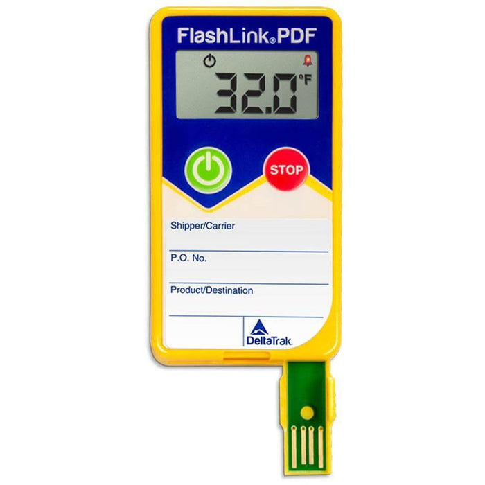 DeltaTrak 404X0: FlashLink PDF In-Transit Data Logger, °F - Anaum - Test and Measurement