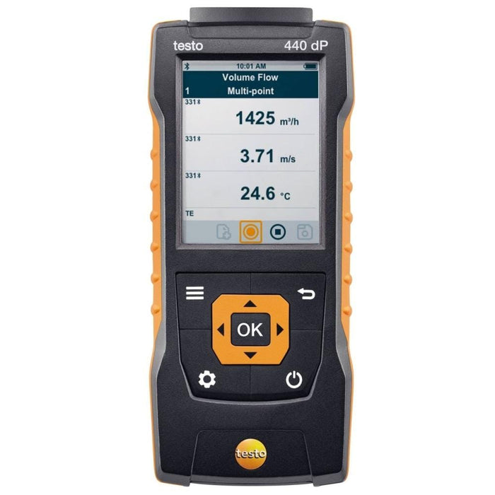 Testo 440 dP : Air Velocity and IAQ Measuring Instrument