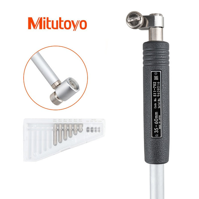 Mitutoyo 511-702 Standard Dial Bore Gauge, Range 35-60mm (Without Dial Gauge)