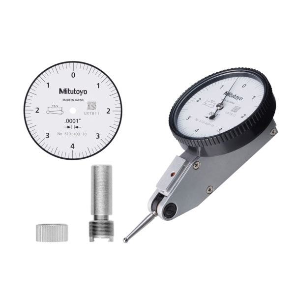 Mitutoyo 513-403-10E Horizontal Dial Test Indicator, Range 0-0.8"