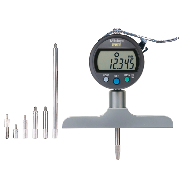 Mitutoyo 547-252 Absolute Digimatic Depth Gage, Range 0-200mm