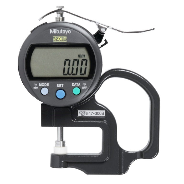 Mitutoyo 547-300S: ABS Digital Thickness Gauge, Inch/Metric