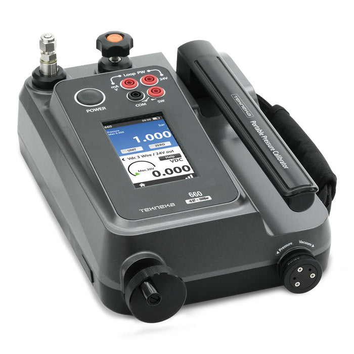 Tekneka 660 Portable Pneumatic Pressure Calibrator, Range -0.97bar ~ 100bar