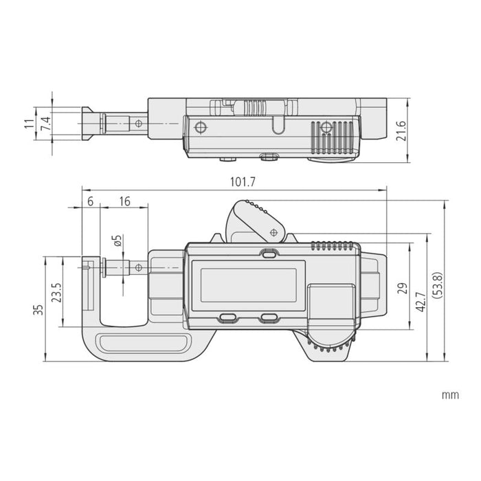 Mitutoyo 700-118-30 Thickness Gauge, Range 0-12.7mm/0-0.5"