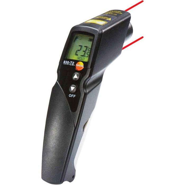 Testo 830-T2 Infrared thermometer, 2-Point Laser, 12:1 Optics