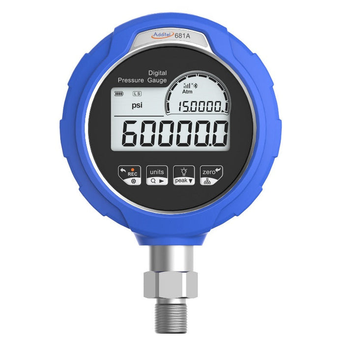 Additel ADT681A Digital Pressure Gauge, Range -15psi (-1bar) to 60000psi (4200bar)