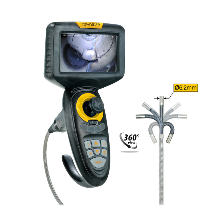 Tekneka AT360-05 Articulating Inspection Camera (360°), Cable Length 5 Meter