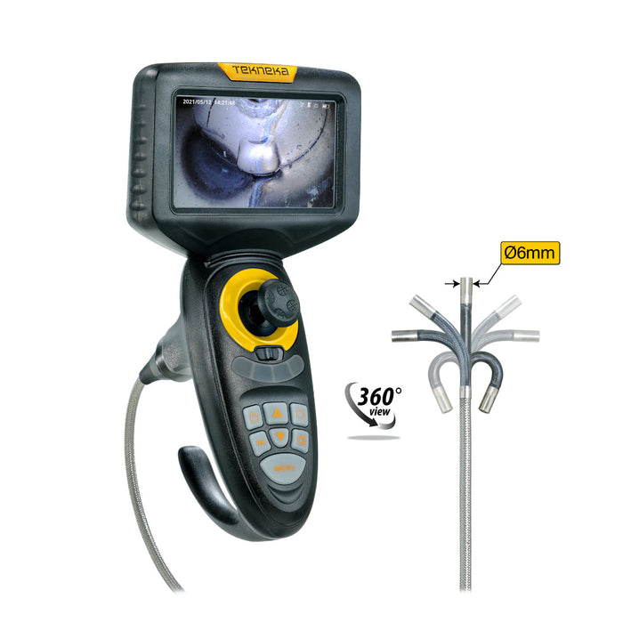 Tekneka AT360-04 Articulating Inspection Camera (360°), Cable Length 4 Meter