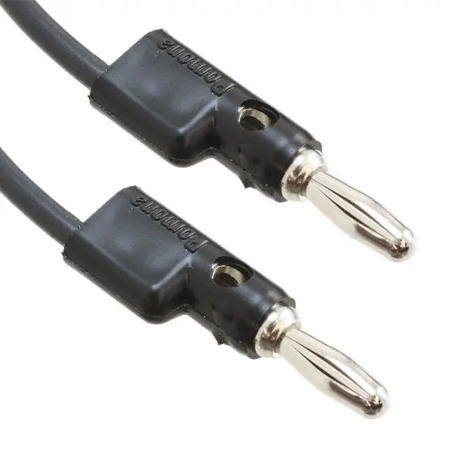 Pomona B-48-0 : Banana Plug Patch Cord (Black) 48"