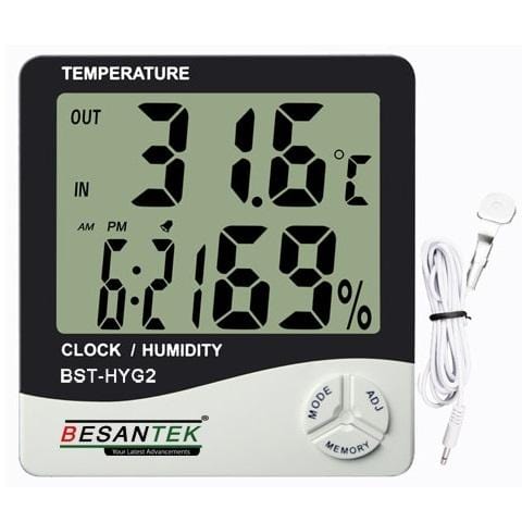 Besantek BST-HYG2 Large Display Thermo-Hygrometer - Anaum - Test and Measurement