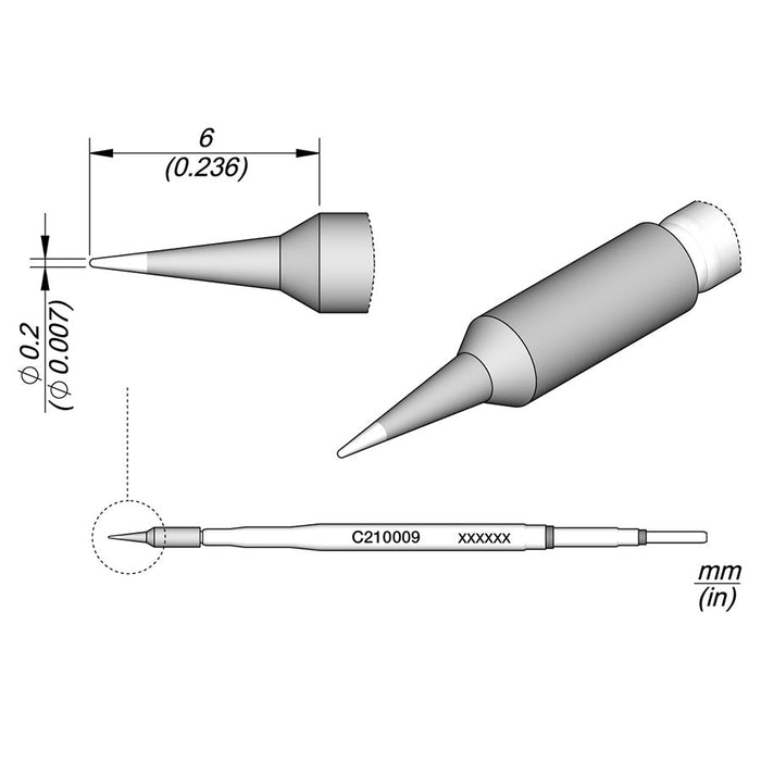 JBC Cartridge Conical (Ø 0.2mm)