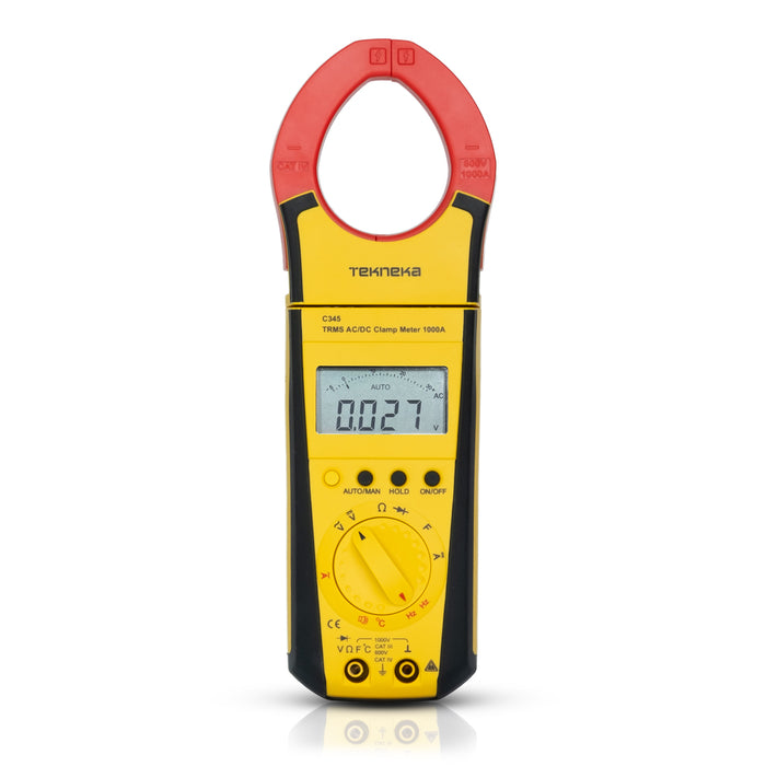 Tekneka C345 TRMS AC/DC Clamp Meter 1000A