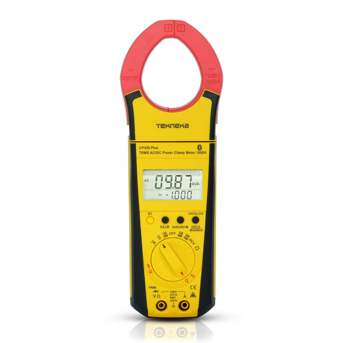 Tekneka CP355 Plus TRMS AC/DC Power Clamp Meter 1000A