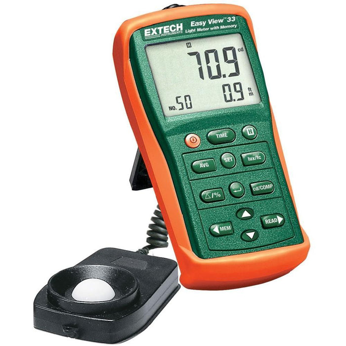 Extech EA33: EasyView Light Meter with Memory