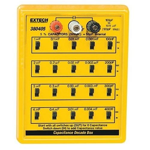 Extech 380405: Capacitance Decade Box - Anaum - Test and Measurement