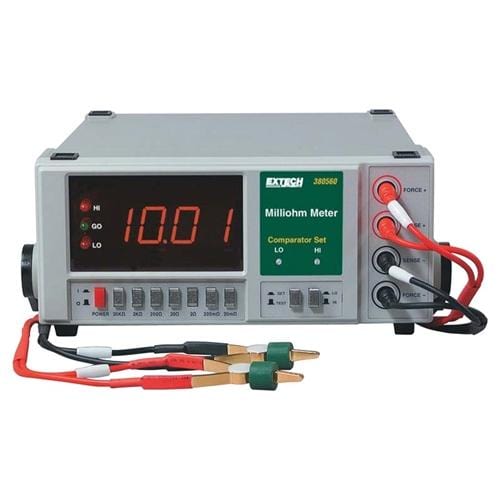 Extech 380562: High Resolution Precision Milliohm Meter (220VAC) - Anaum - Test and Measurement