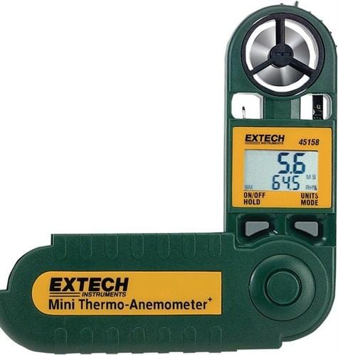 Extech 45158: Mini Thermo-Anemometer with Humidity - Anaum - Test and Measurement