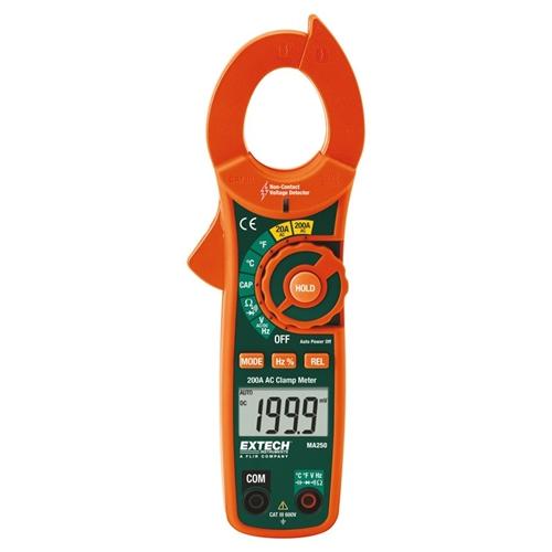 Extech MA250: 200A AC Clamp Meter + NCV