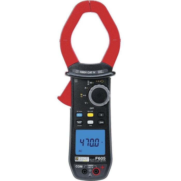 Chauvin Arnoux F605 : True RMS AC/DC digital clamp meter - Anaum - Test and Measurement