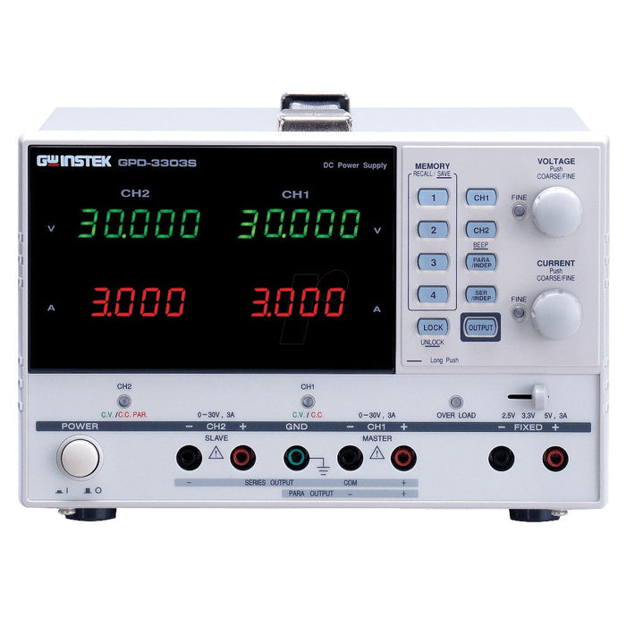 GW Instek GPD-3303S Multiple Output Programmable Linear DC Power Supply