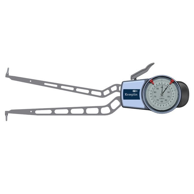 Kroeplin H440 Mechanical Internal Measuring Gauge, Range 40-90mm