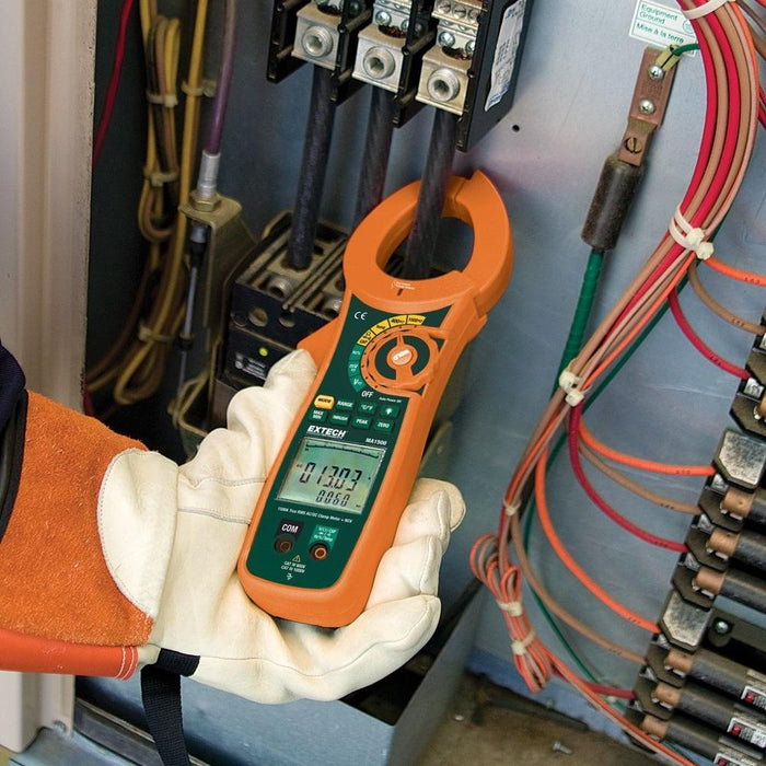 Extech MA1500: 1500A True RMS AC/DC Clamp Meter + NCV